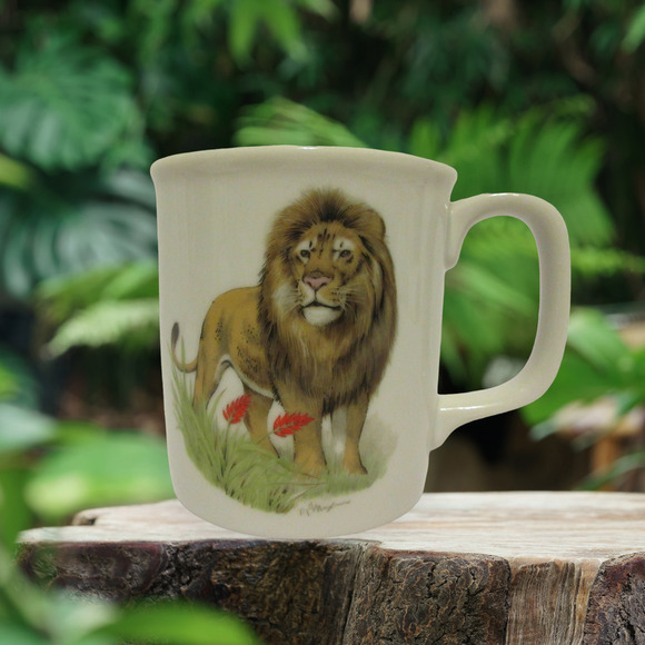 Lion Pride Safari Endangered Species Mug T T Max Signed Art Coffee Cup Gift - Picture 1 of 11